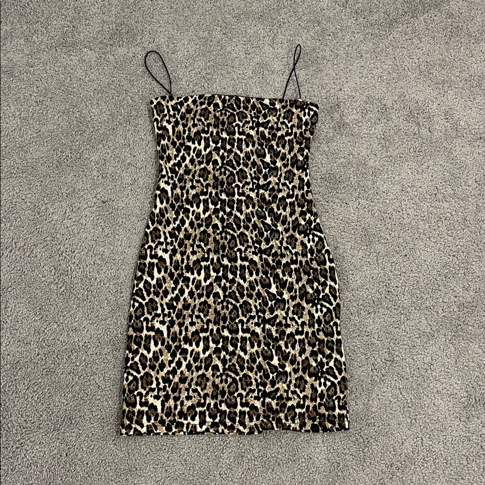 Leopard Print Mini Dress